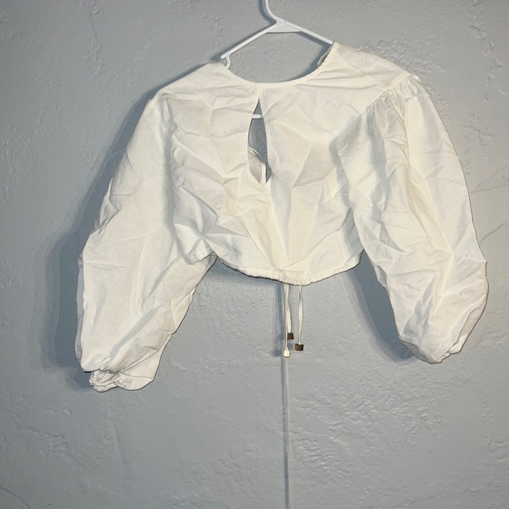 Suboo linen cropped shirt